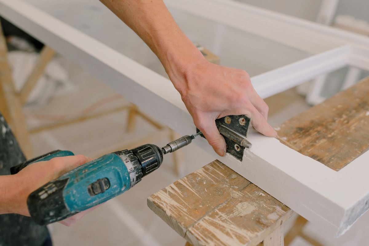 Reference photo of a small home repair, not this company's work