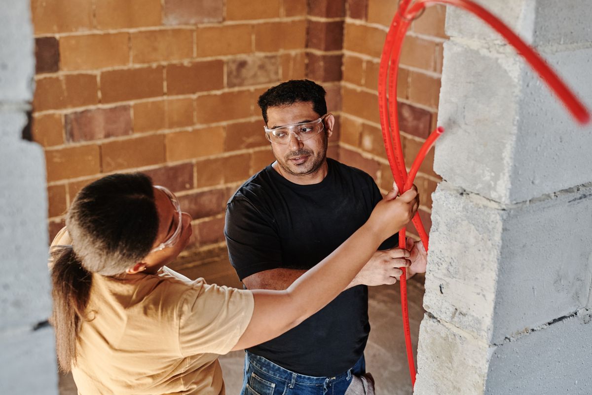 Reference photo of pipe installation, not this company's work
